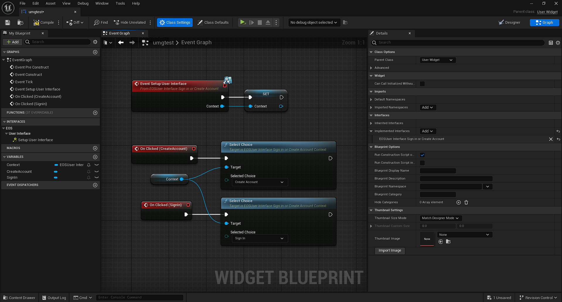 A screenshot showing how to implement the "Sign In or Create Account" interface